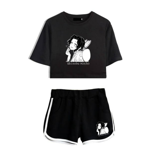 Smeiling Womens Summer Short Sleeve Crop Top and Short Pants 2 Piece Tracksuit Set 